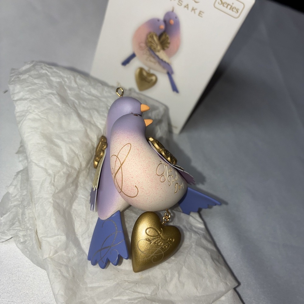 Hallmark Keepsake Two Turtle Doves 12 Days of Christmas 2012 Ornament w/ Box - Picture 3 of 9